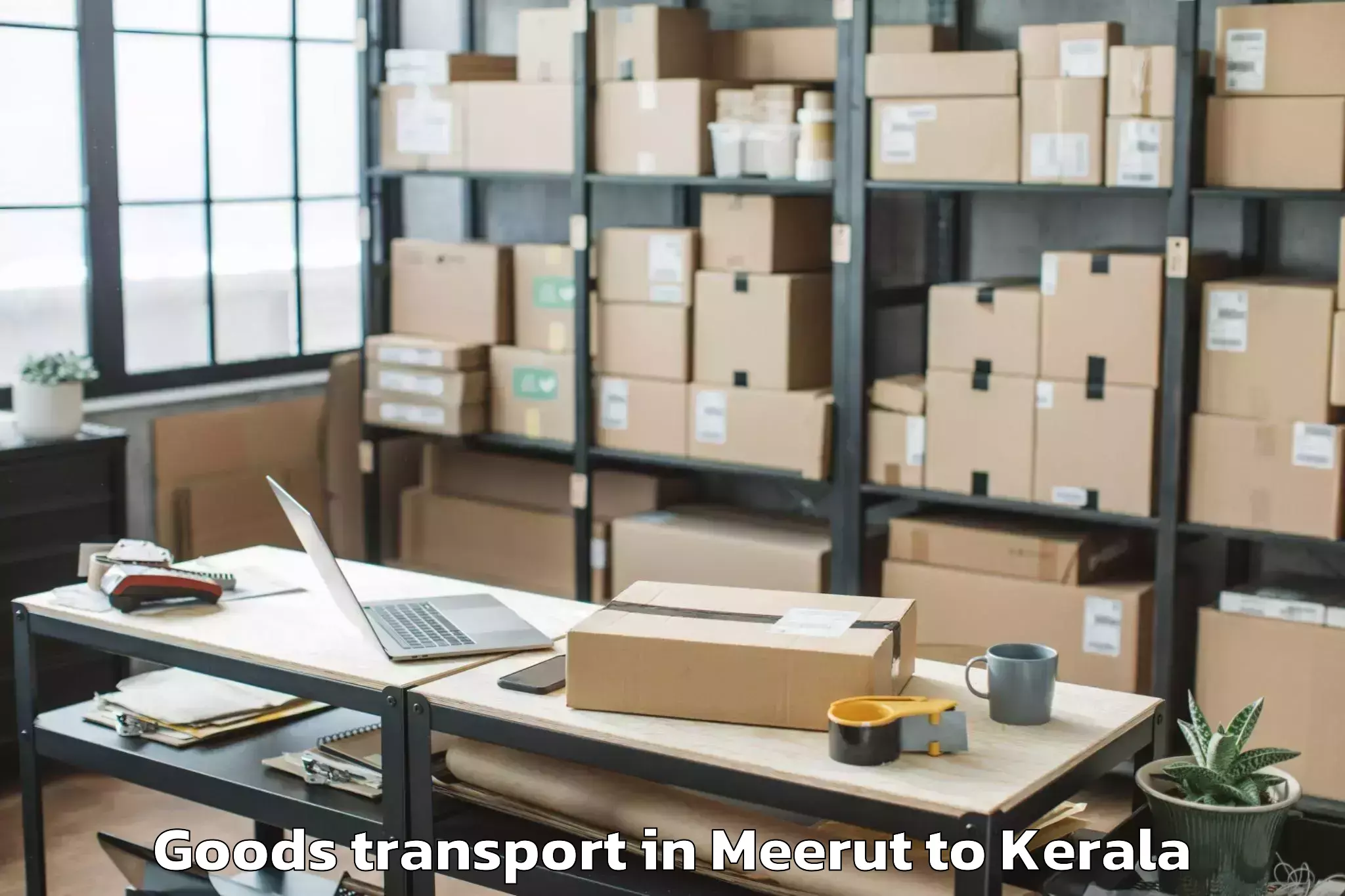 Trusted Meerut to Chengannur Goods Transport